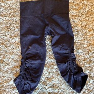 Lululemon cropped leggings with ruching
